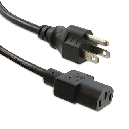 Nema 5-15P To C13 Power Cord Black 3Ft